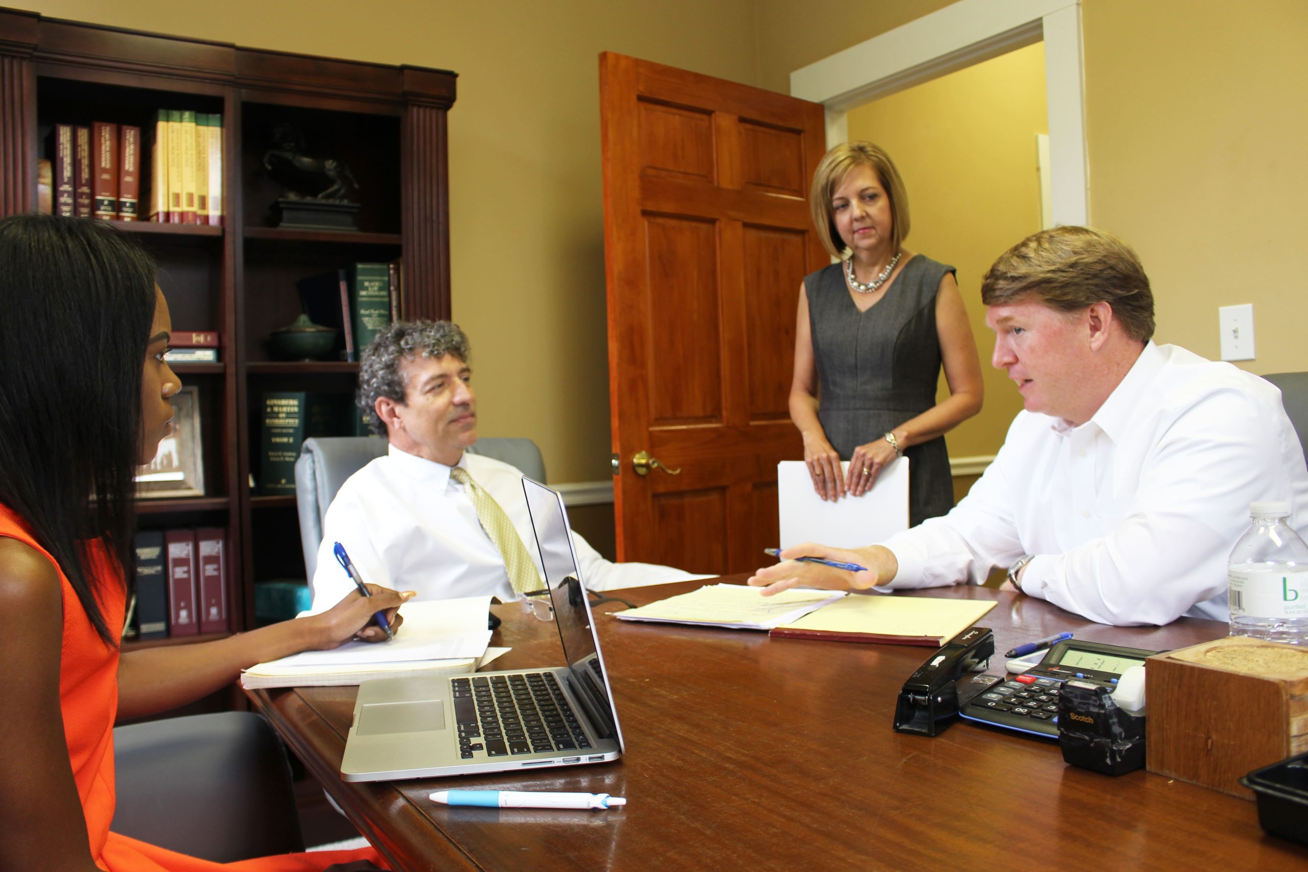 Boyer Terry attorneys and staff meeting in their Macon office